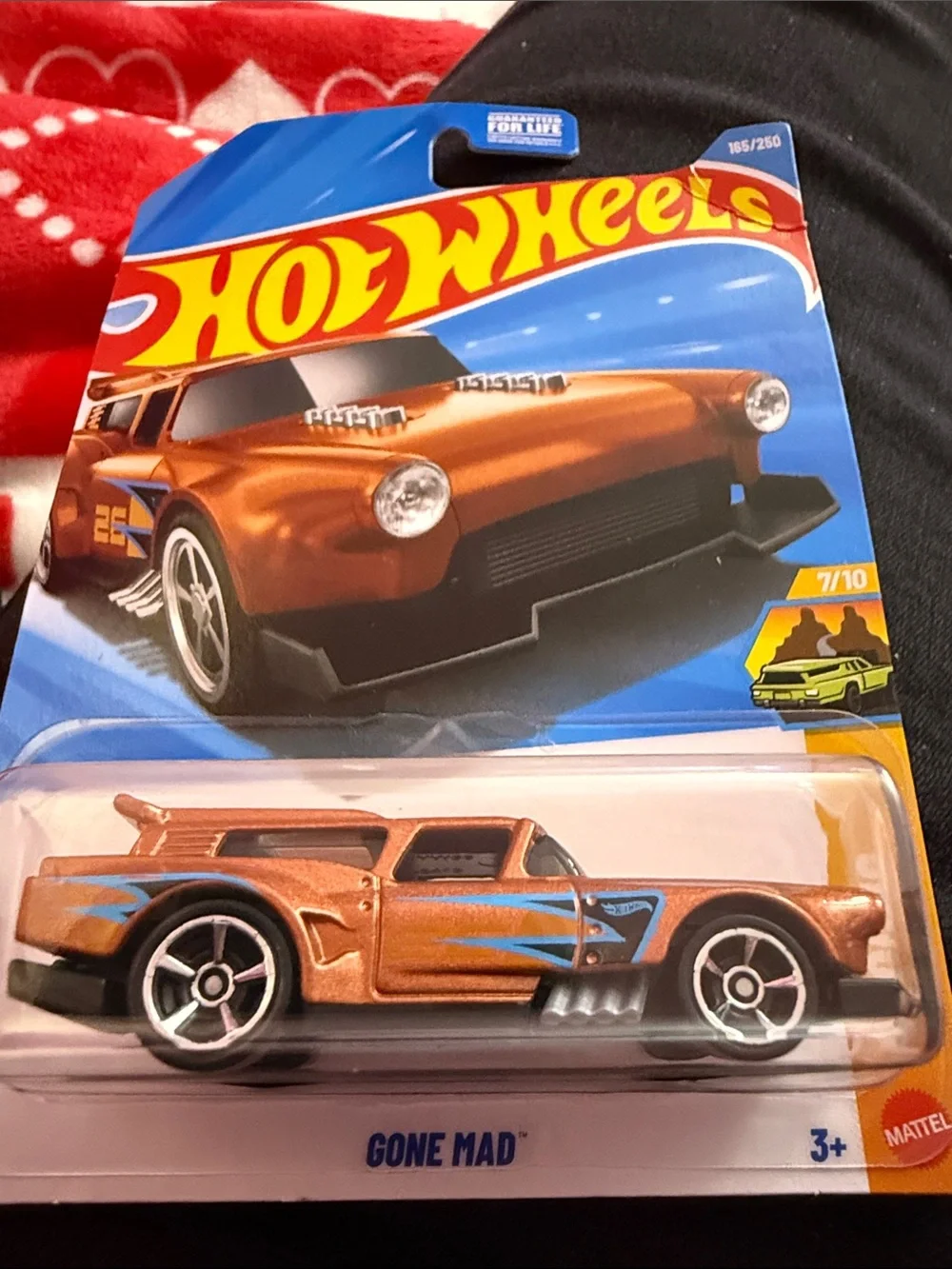 Hot Wheels Gone Mad Metallic Copper Toy Car with Blue Accents
